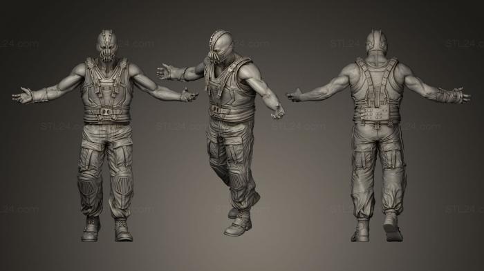 Figurines heroes, monsters and demons (Bane, STKM_0122) 3D models for cnc
